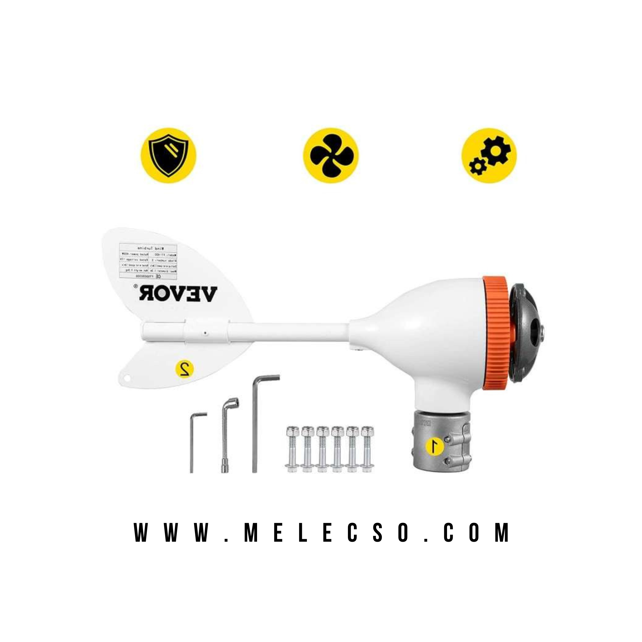 AEROGENERADOR EÓLICO VENTO PRO 400W