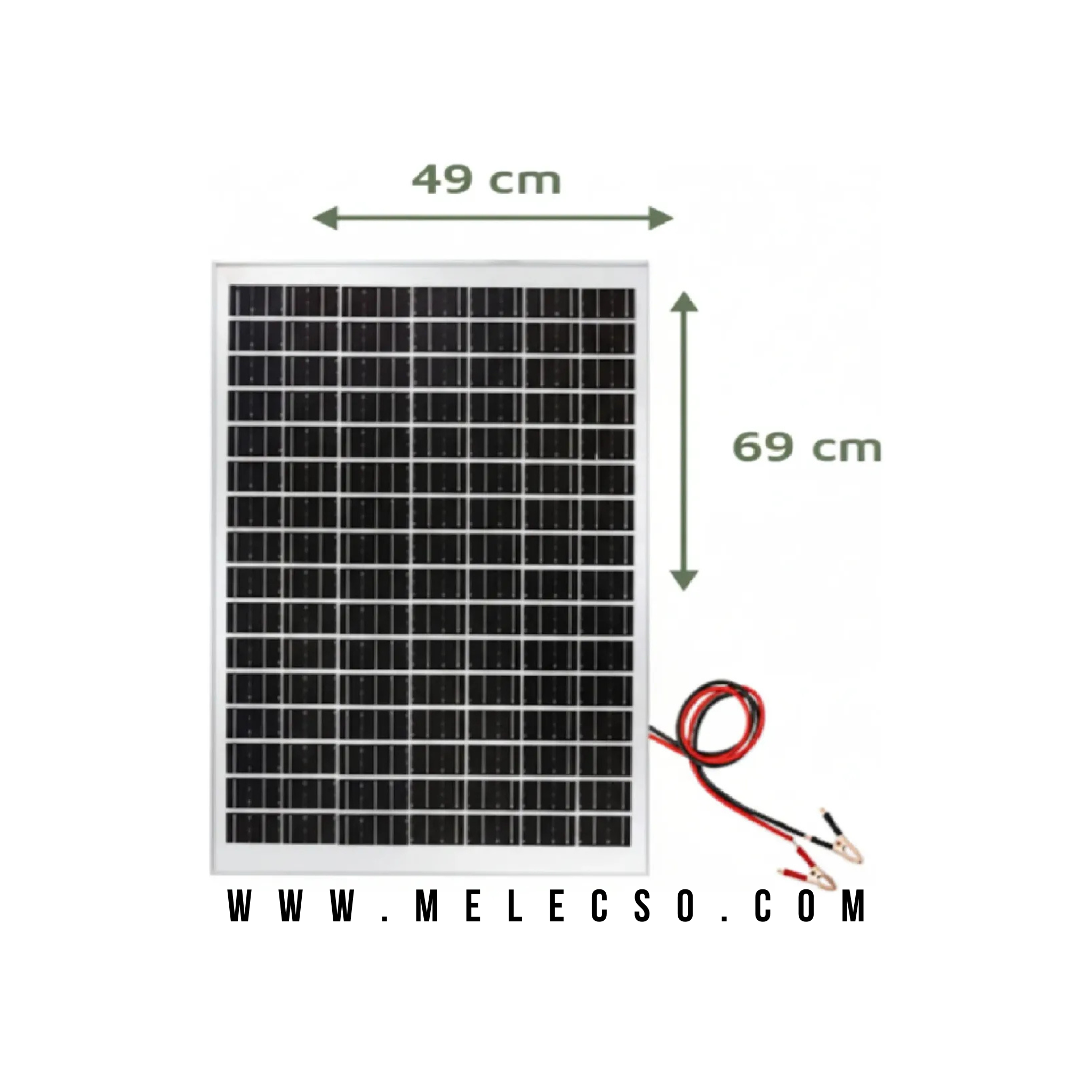 PANEL SOLAR MONOCRISTALINO 50W 18V