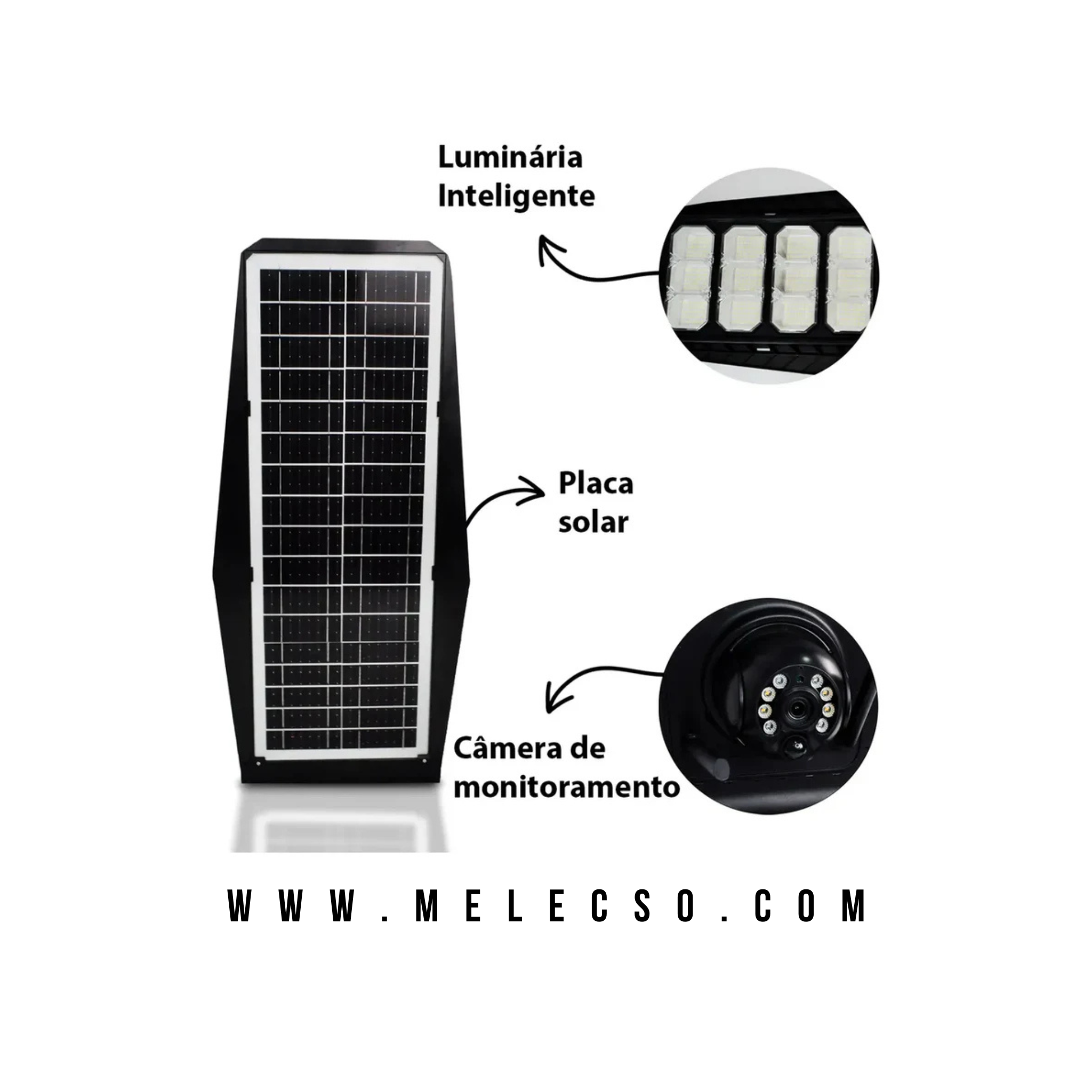 Luminaria SOLAR Con Camara Integrada PTZ SECURITY 400W