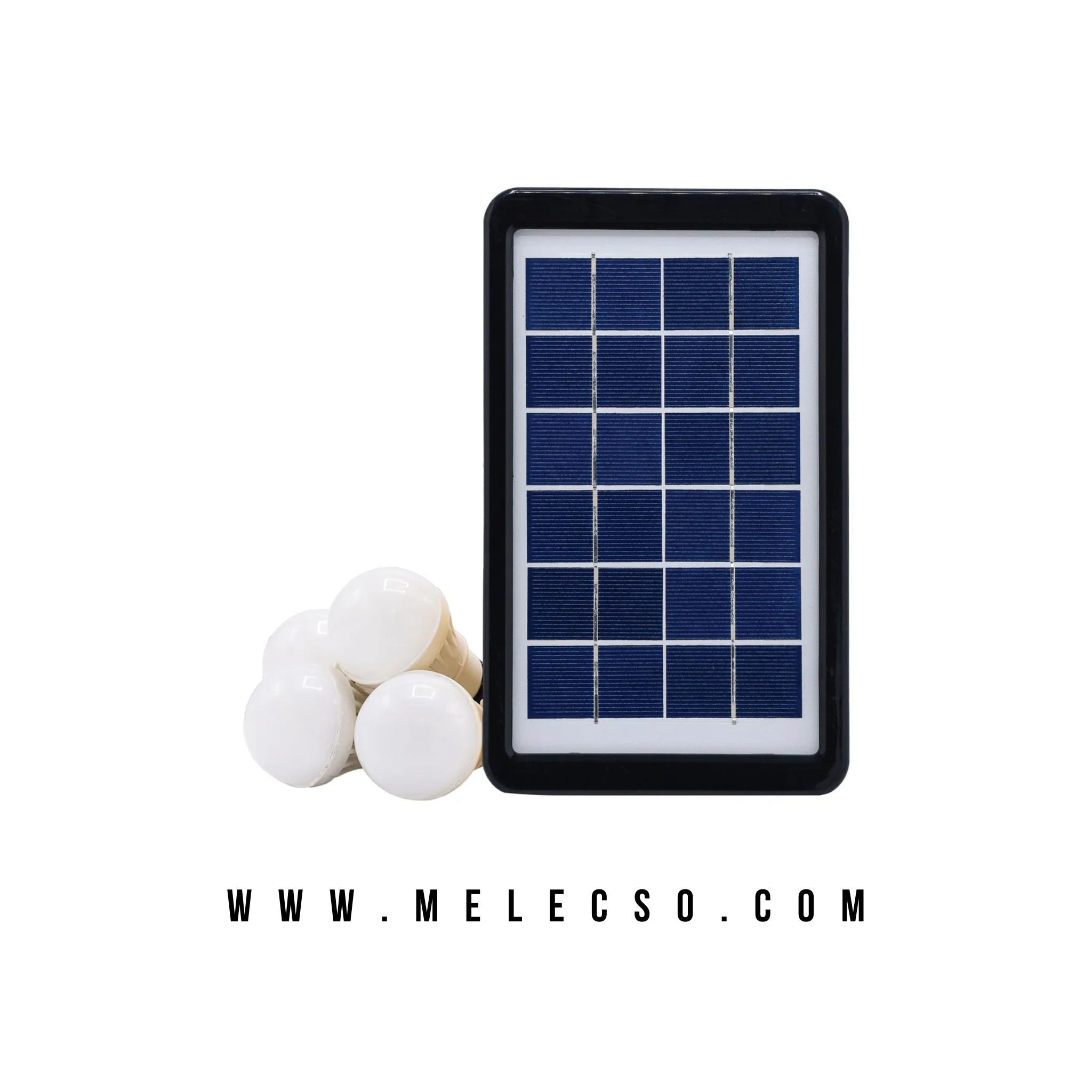 Mini KIT SOLAR PORTÁTIL CON RADIO Y 4 BOMBILLOS LED