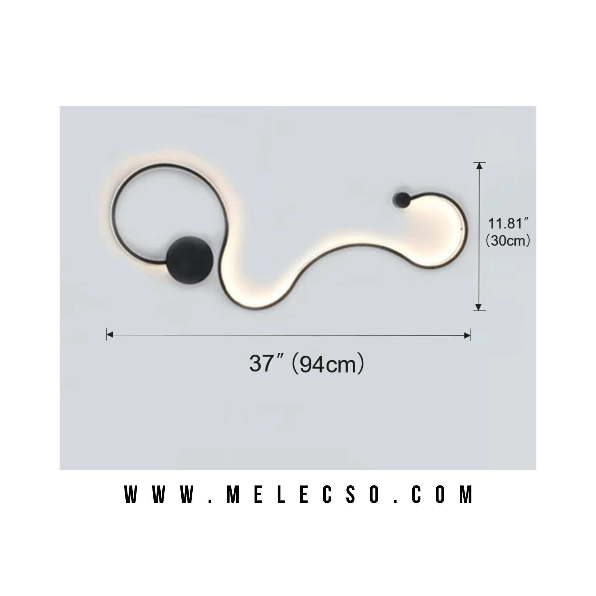 APLIQUE LED DECORATIVO FLEXIBLE C77 CM