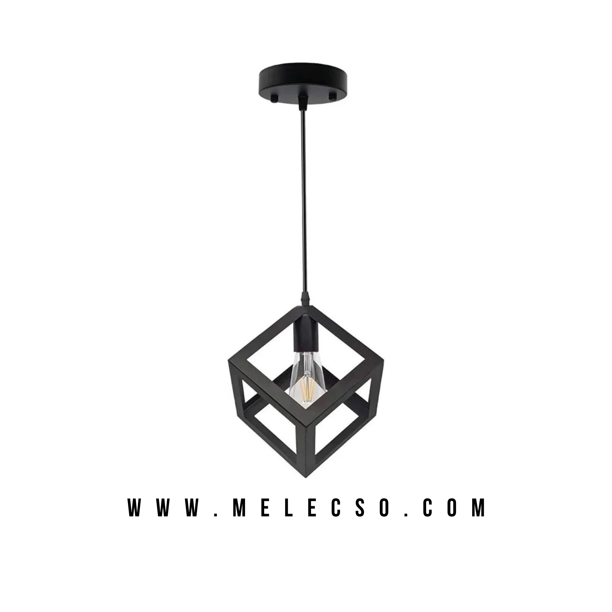 Lampara Vintage Tipo Cubo Clasica