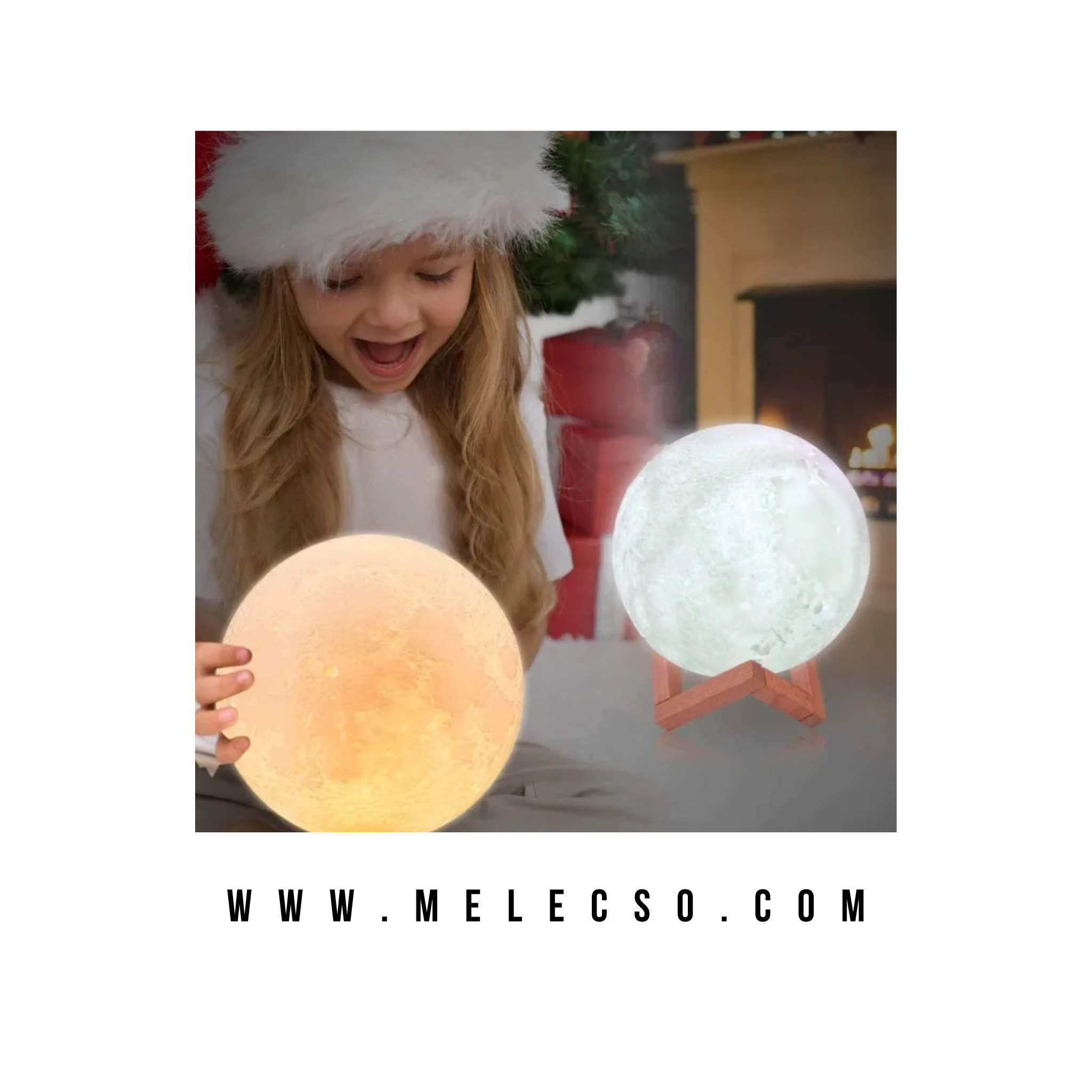 Lampara Luna luz Led 16 Colores 15cm