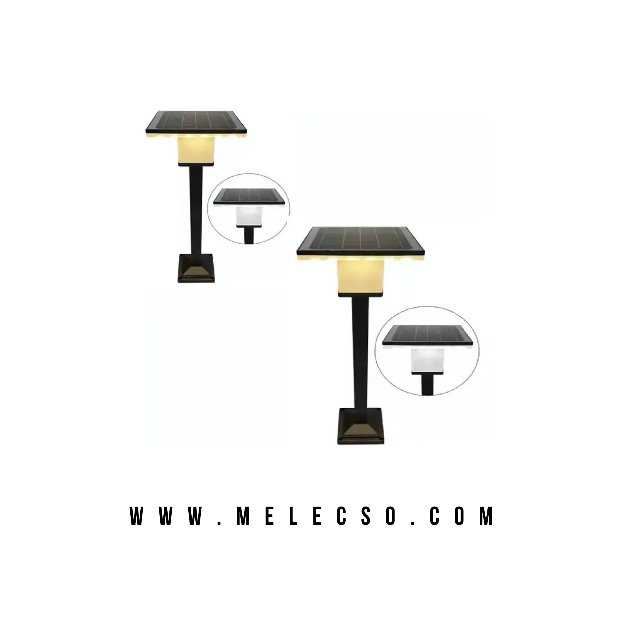 Mini Pedestal Solar Para Senderos