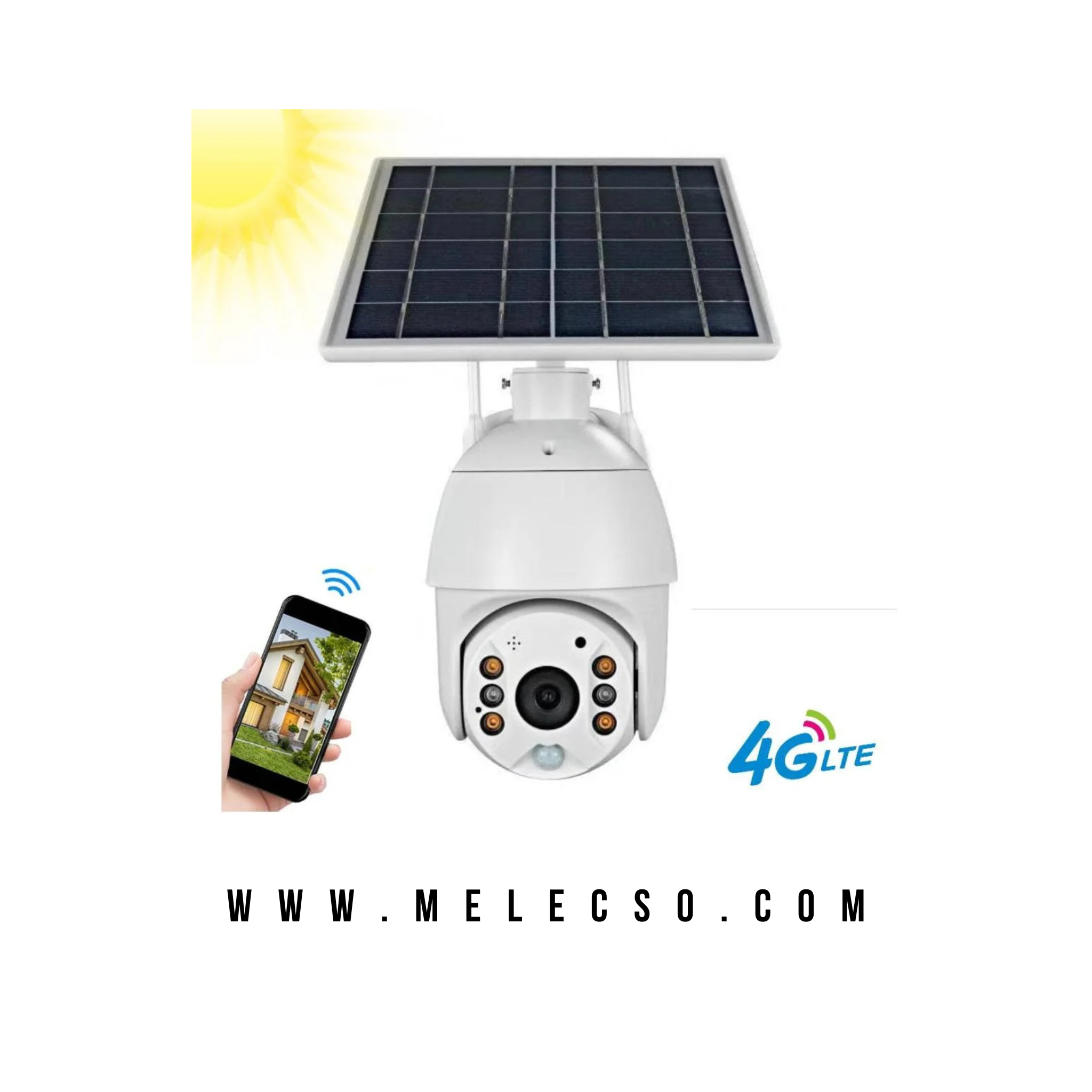 Cámara de Seguridad Solar con red WiFi 4G APP UBOX