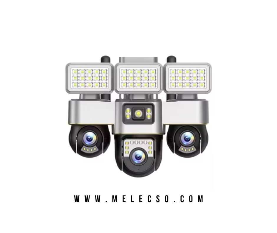 Cámara de Seguridad WiFi Solar S30A Triple Lente + Luz LED