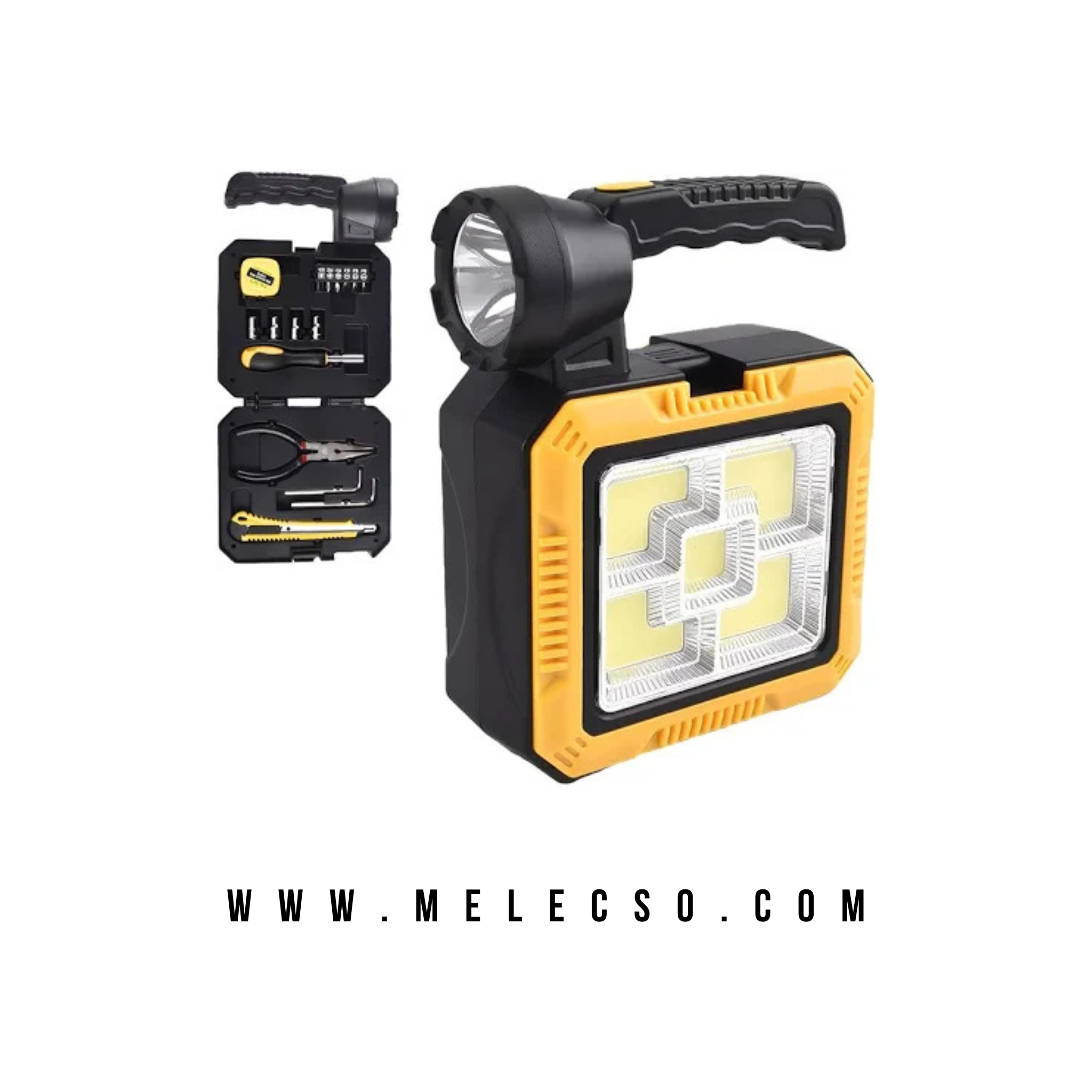 Linterna Solar Multifuncional + Kit de Herramientas