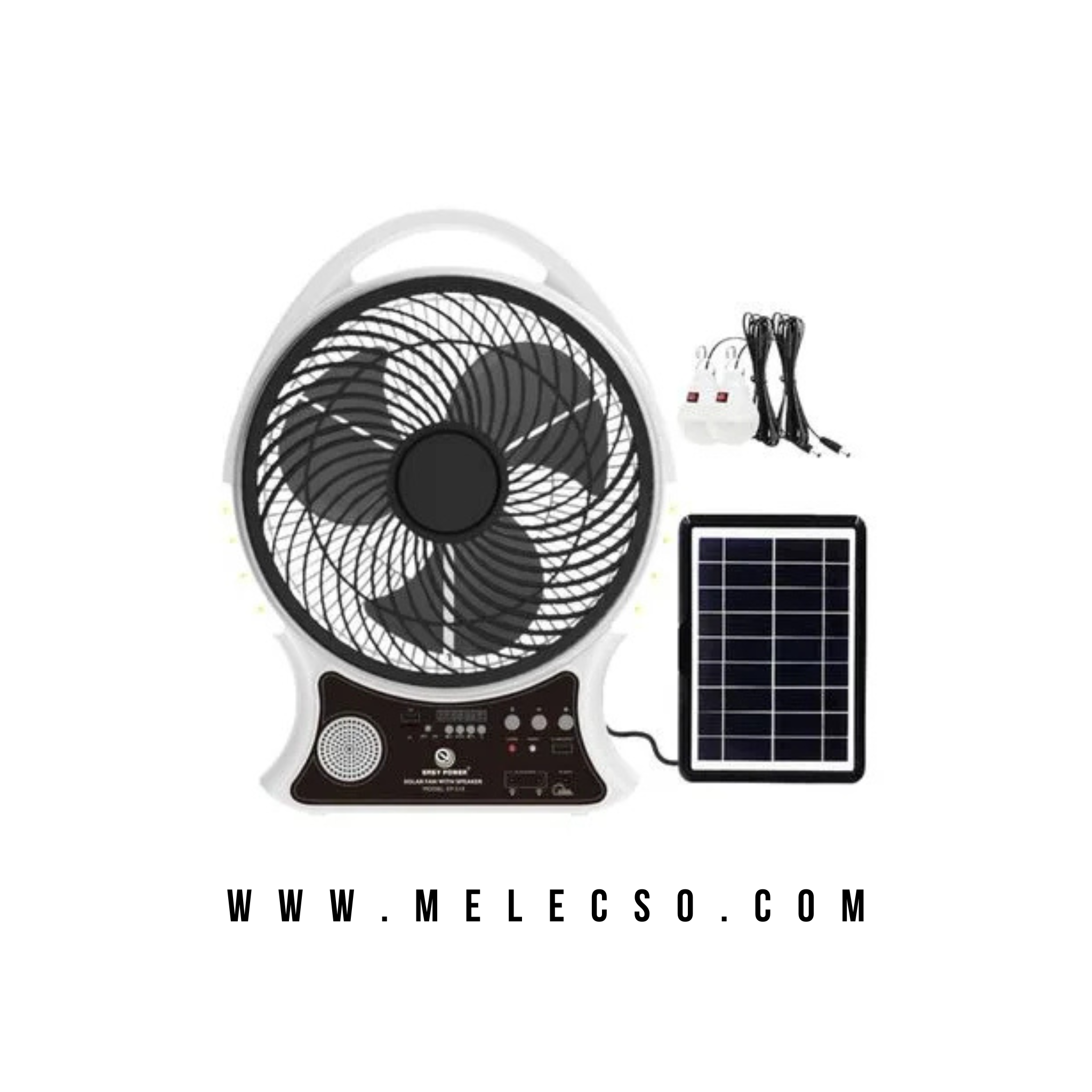 Ventilador Solar Recargable – NEWLI EP-514 Solar Fan