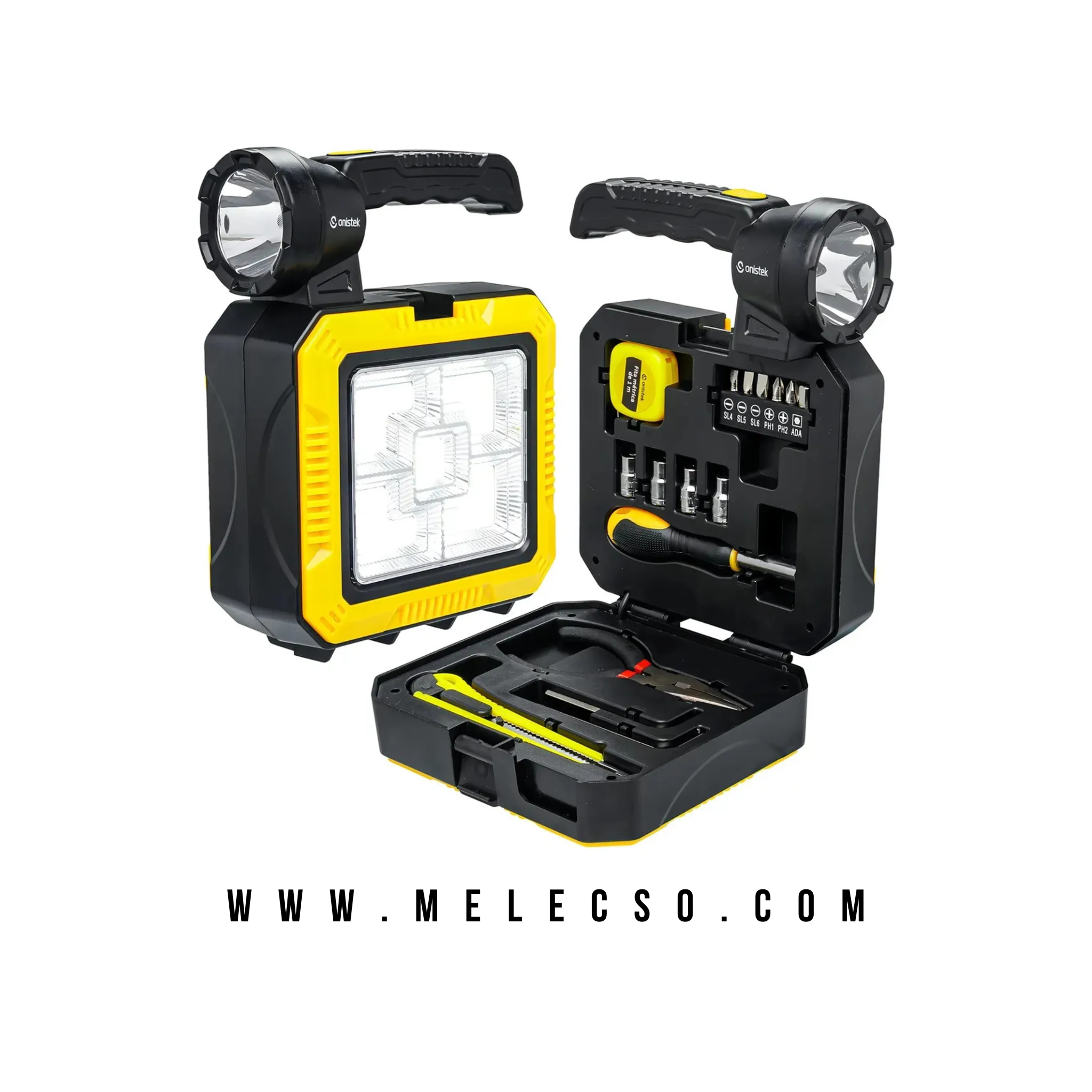 Linterna Solar Multifuncional + Kit de Herramientas