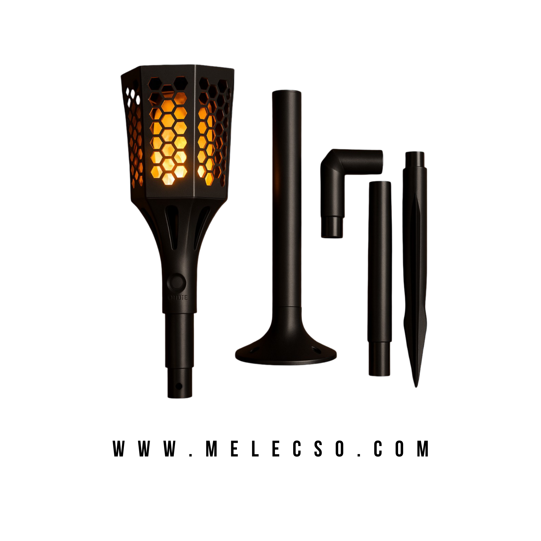 Estaca  Antorcha Solar LED Para Jardín