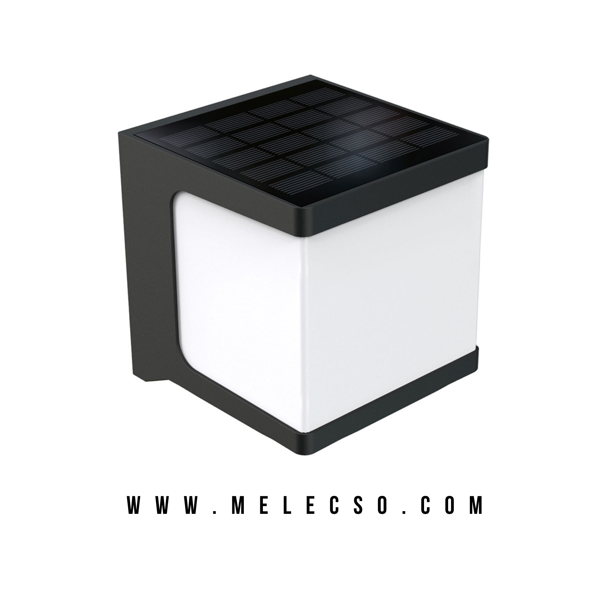 Aplique Solar LED  Cubo Exterior – Modelo NSCL-01 | NET