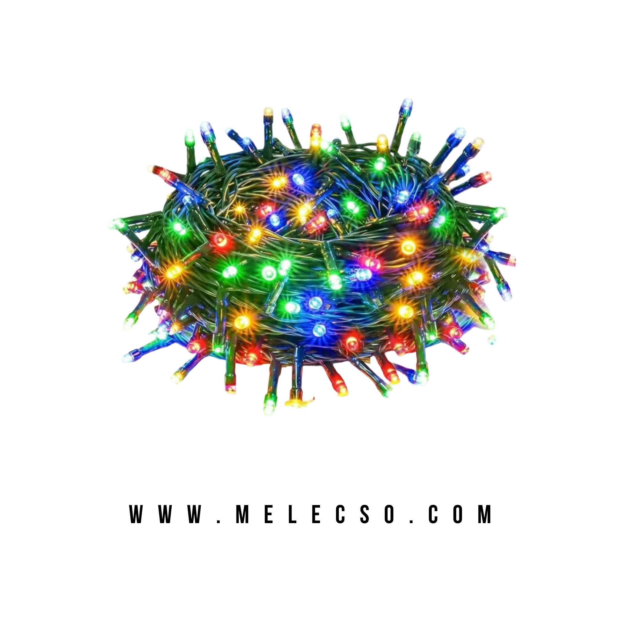 Luces LED Lineales 100 Bombillos – Cable Verde 8 Metros (Cálida / Blanca / Multicolor)