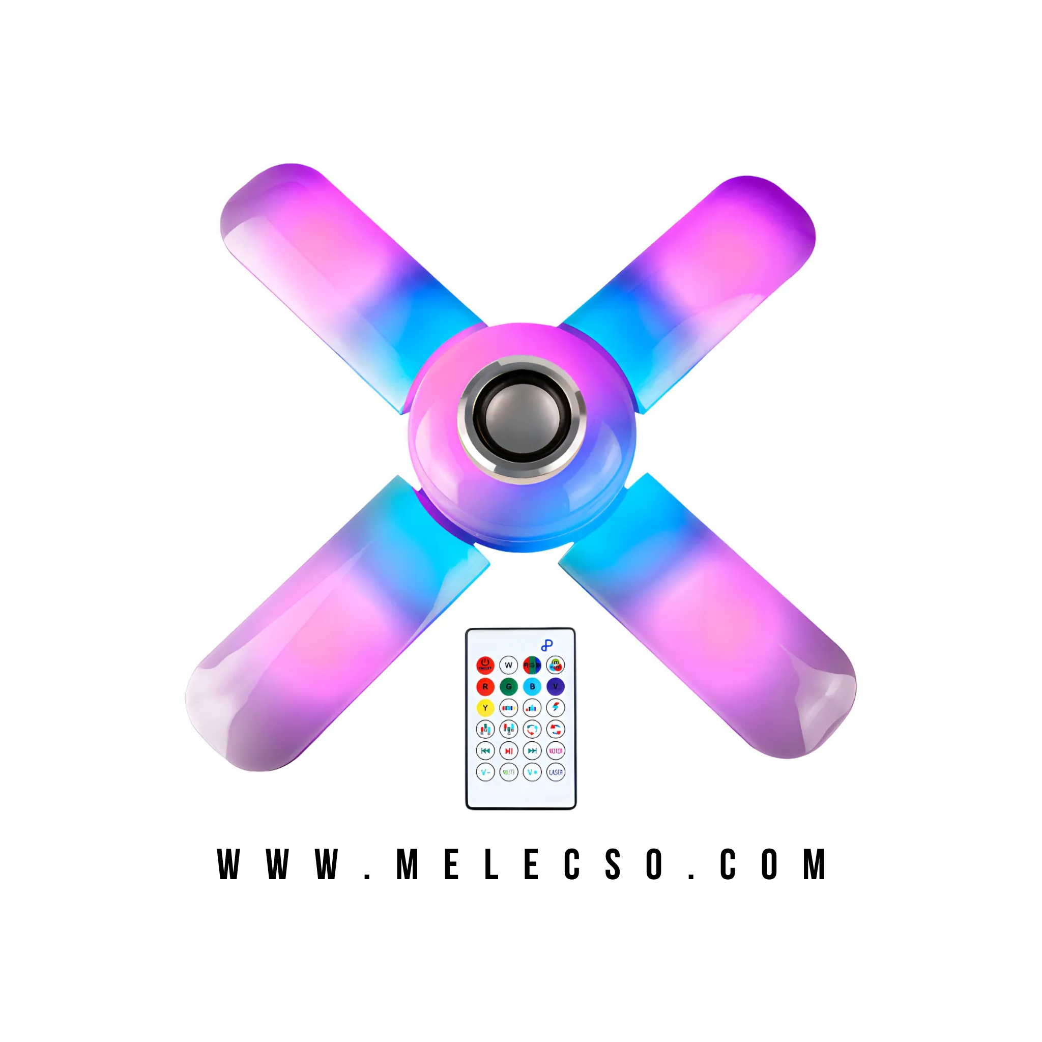 Bombillo Led RGB Parlante 4 Aspas