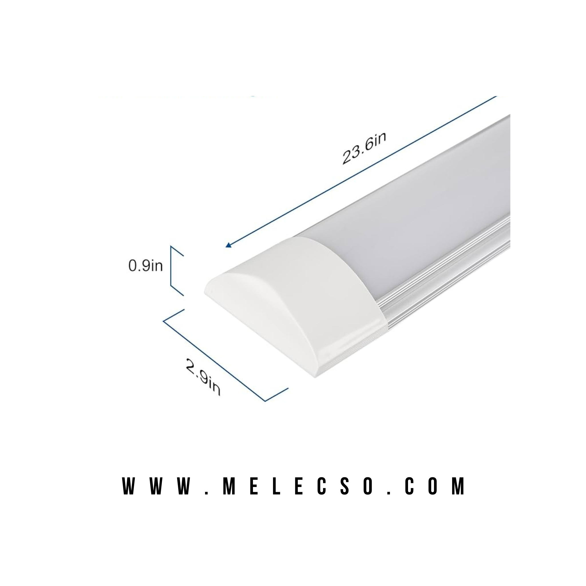 Lámpara Acrílica Antipolvo LED 72W – 240 cm – 6500K (85–265V)