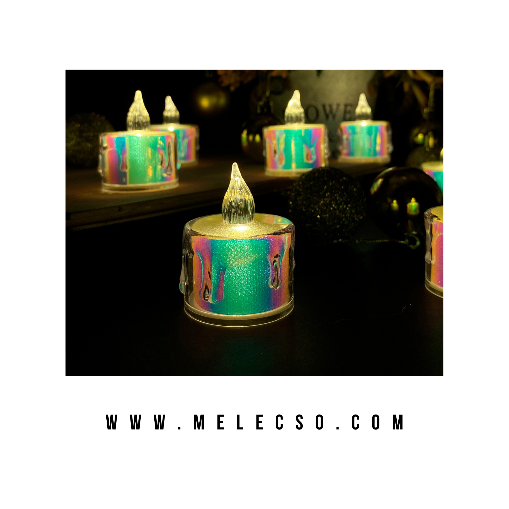 Velas LED Pequeñas Navidad Caja x24